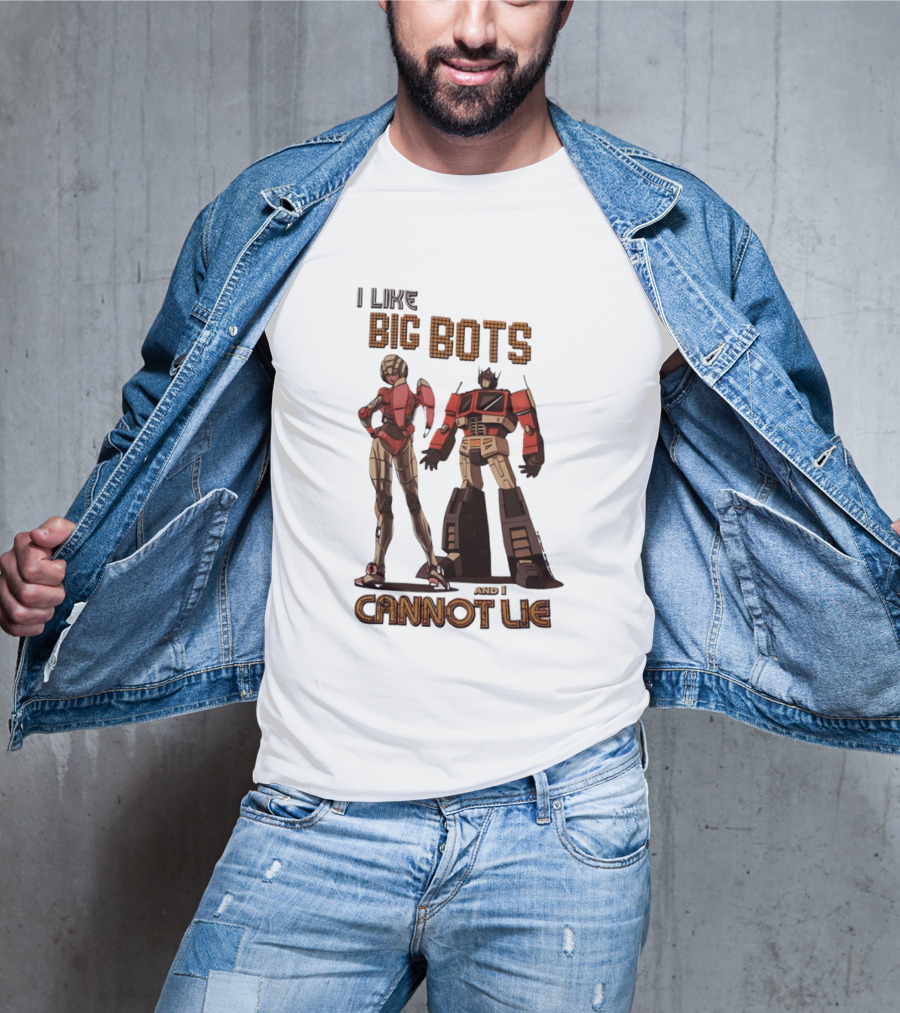 I Like Big Bots And I Cannot Lie Optimus Prime Elita One Transformers Generation 1 T-Shirt