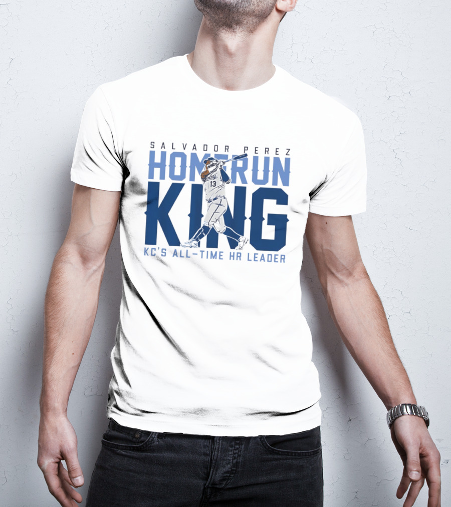 Salvador Perez Home Run King KC's All Time HR Leader T-Shirt