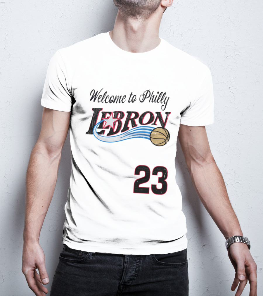 Welcome To Philly Lebron Basketball Number 23 T-Shirt