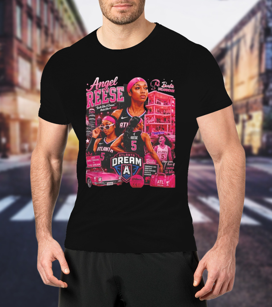 Angel Reese Barbie Dreamhouse Atlanta Dream Basketball Dawg Confidence Dominant T-Shirt