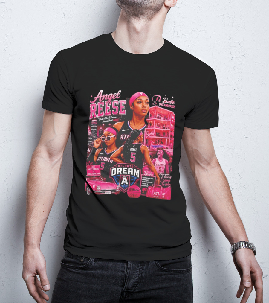 Angel Reese Barbie Dreamhouse Atlanta Dream Basketball Dawg Confidence Dominant T-Shirt