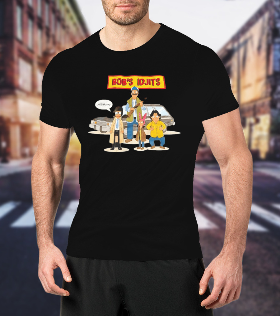 Bob's Idjits Hey Assbutt Cartoon Mashup T-Shirt