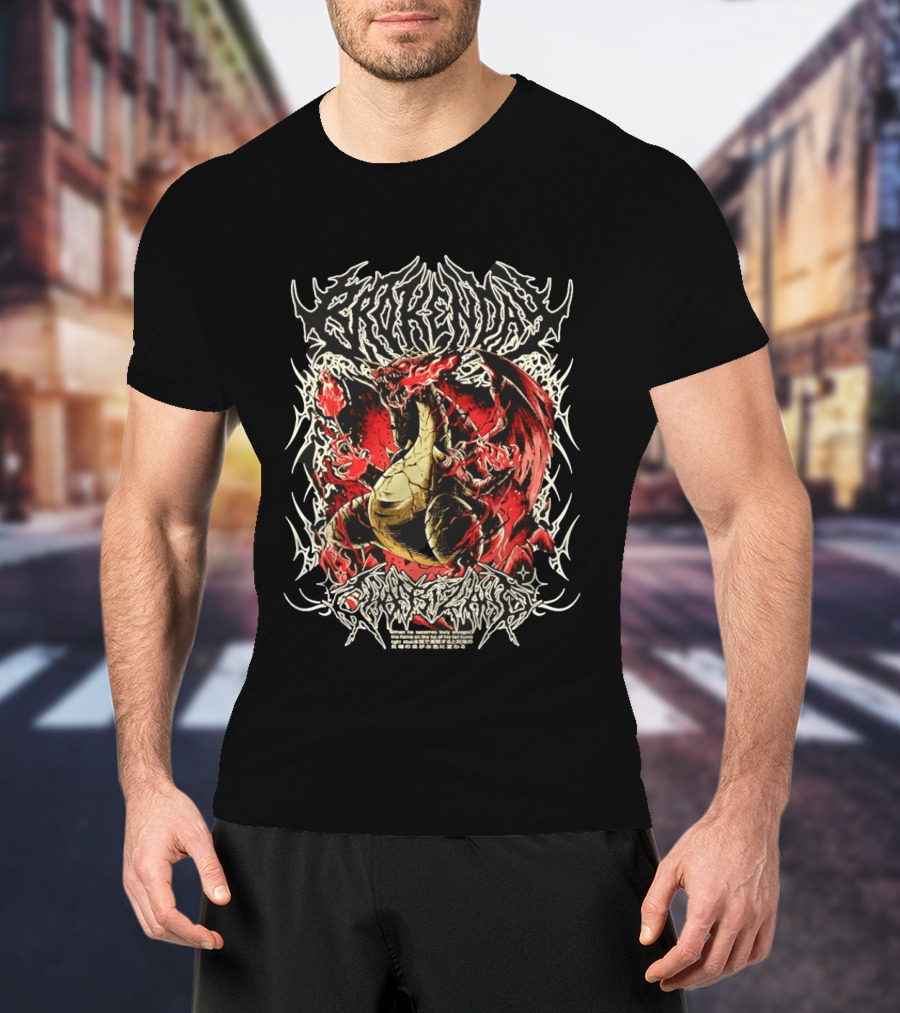 BrokenDay Charizard Black Flame Pokémon Bootleg T-Shirt