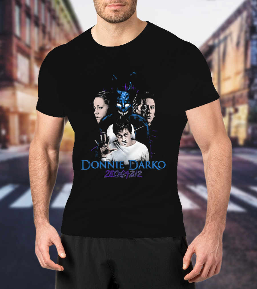 Donnie Darko 28 06 42 12 Characters And Mask T-Shirt