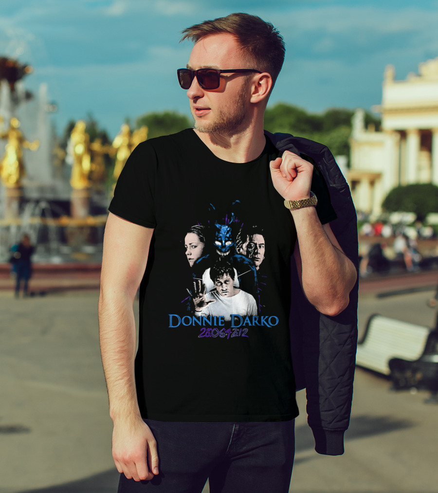 Donnie Darko 28 06 42 12 Characters And Mask T-Shirt