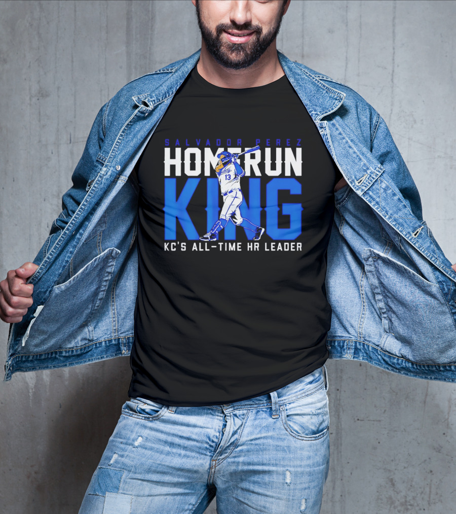 Salvador Perez Homerun King KC's All Time HR Leader T-Shirt
