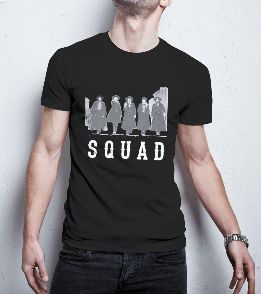SQUAD Western Movie Characters Clint Eastwood Cowboy T-Shirt