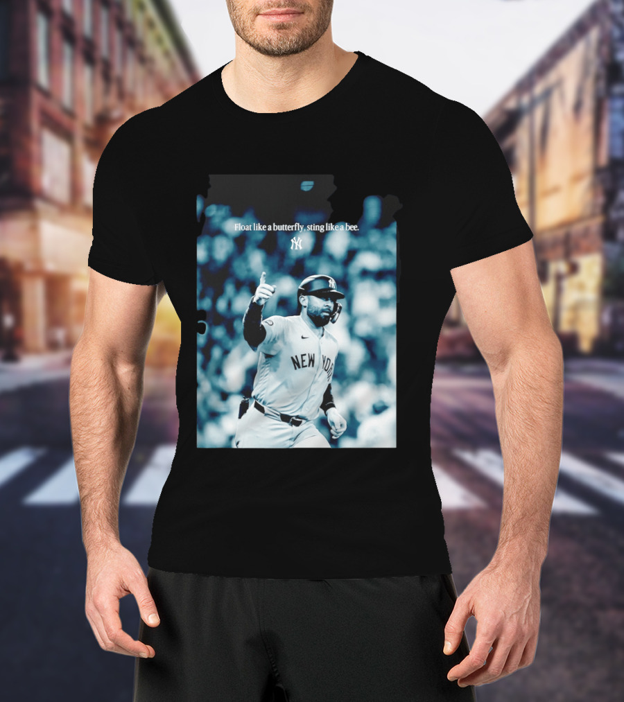 New York Yankees Float Like A Butterfly Sting Like A Bee T-Shirt