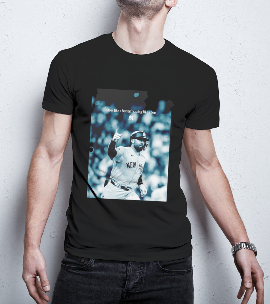 New York Yankees Float Like A Butterfly Sting Like A Bee T-Shirt