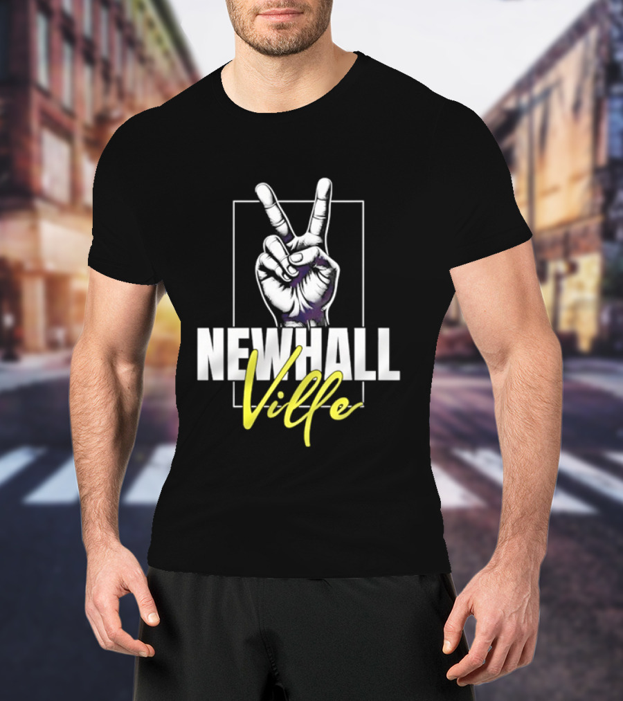 Newhall Ville Peace Gesture Hand T-Shirt