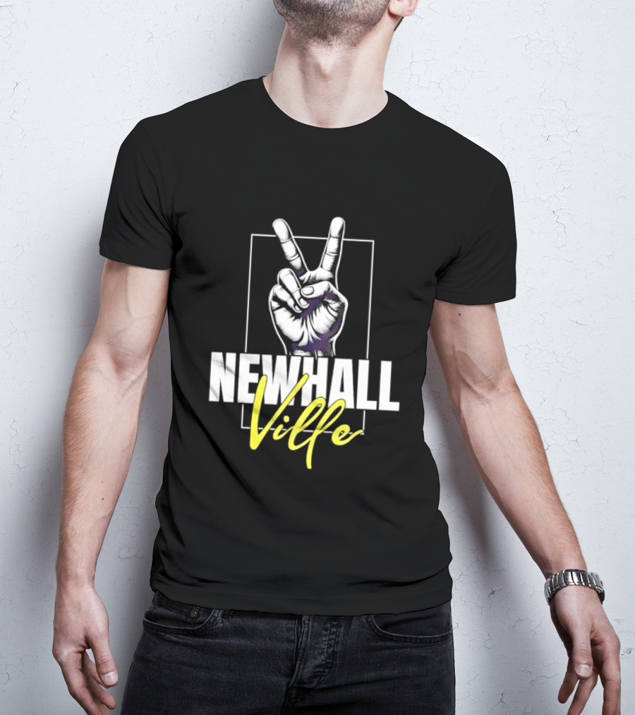 Newhall Ville Peace Gesture Hand T-Shirt