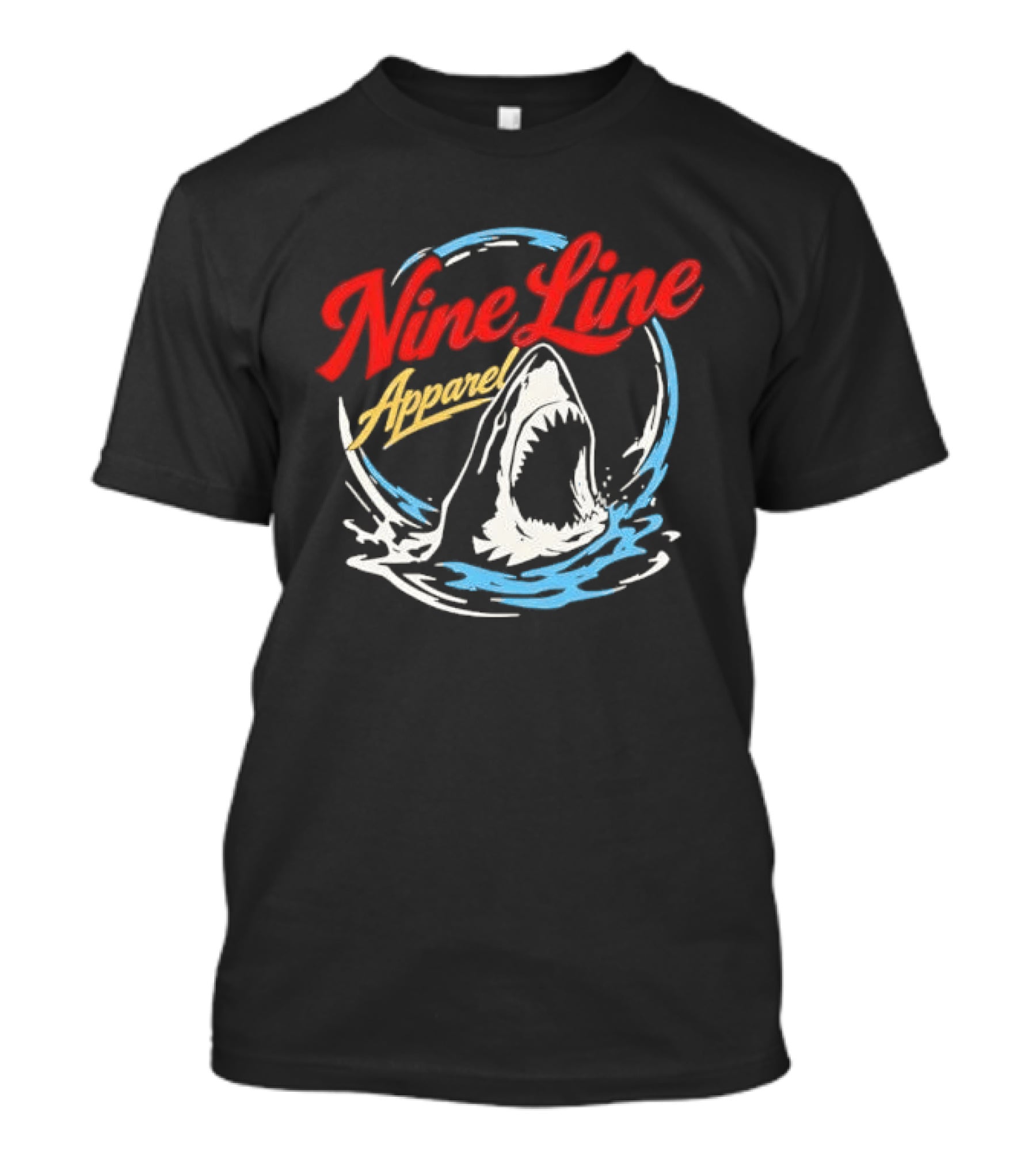 Nine Line Apparel Shark Rising Ocean T-Shirt