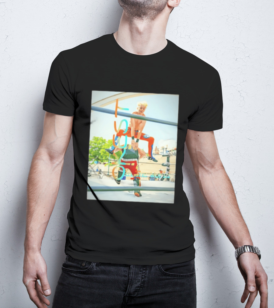 OKest Leapfrog In The World Wrestling Event Colorful Spectacle T-Shirt