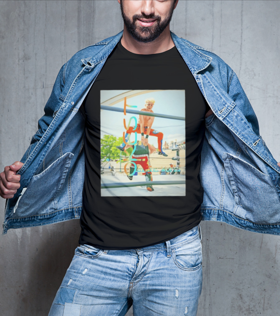 OKest Leapfrog In The World Wrestling Event Colorful Spectacle T-Shirt