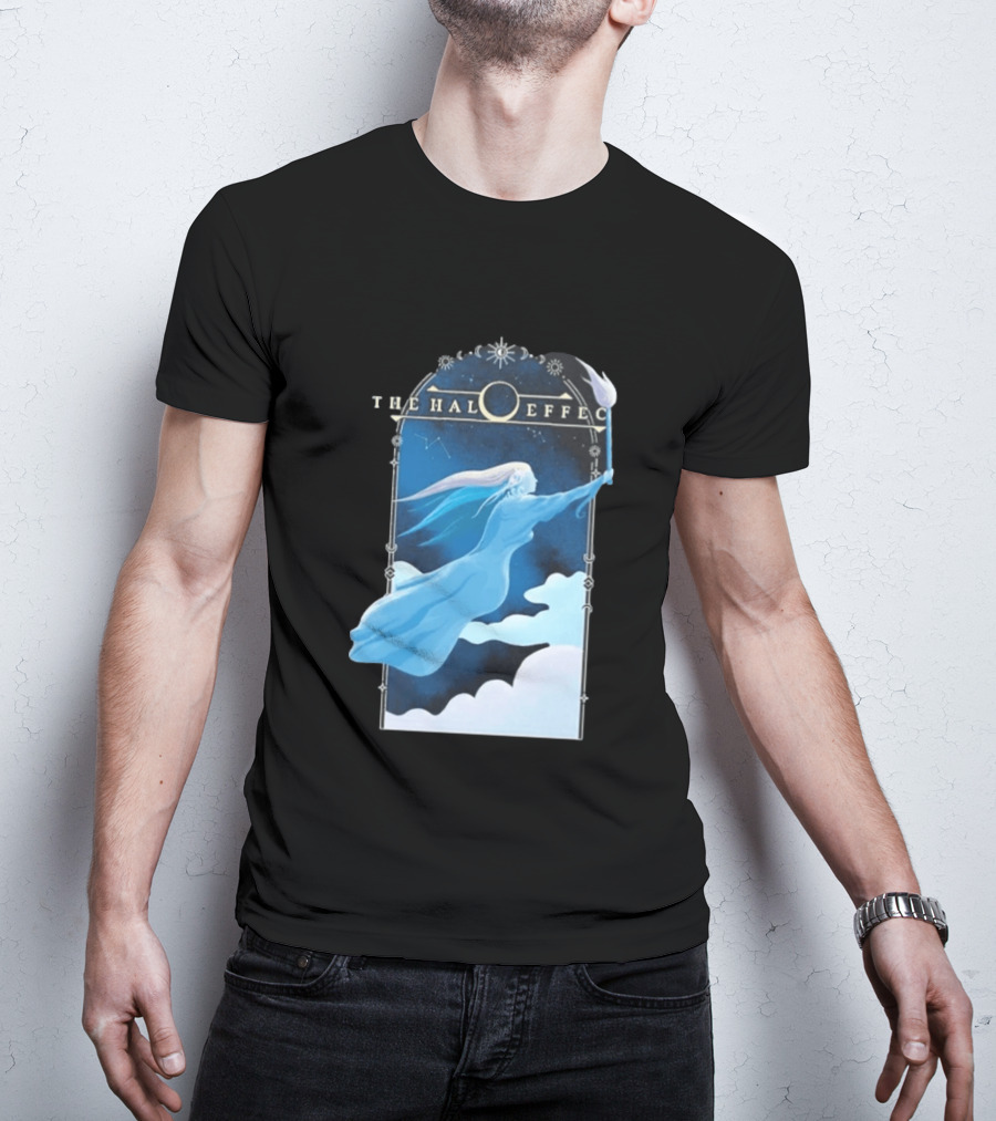 The Halo Effect Blue Lady Ethereal Night Sky Celestial T-Shirt