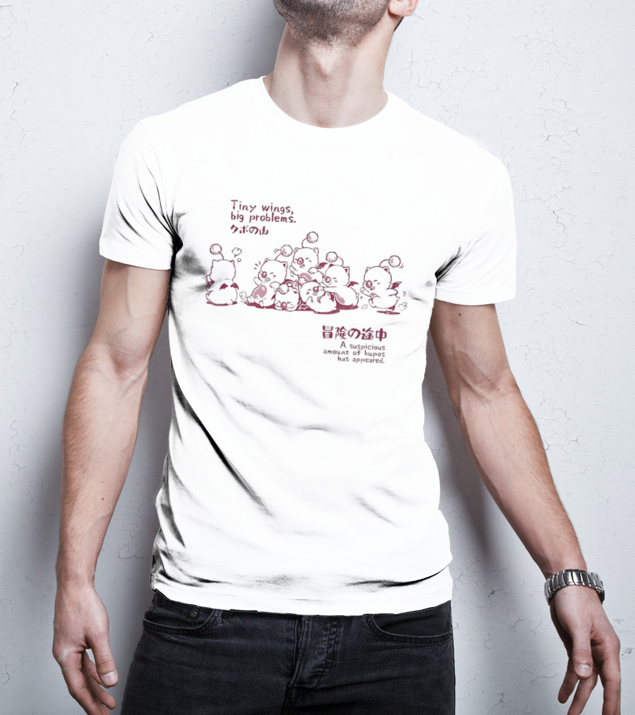 Tiny Wings Big Problems Kupo Creatures Suspicious Amount Appeared T-Shirt