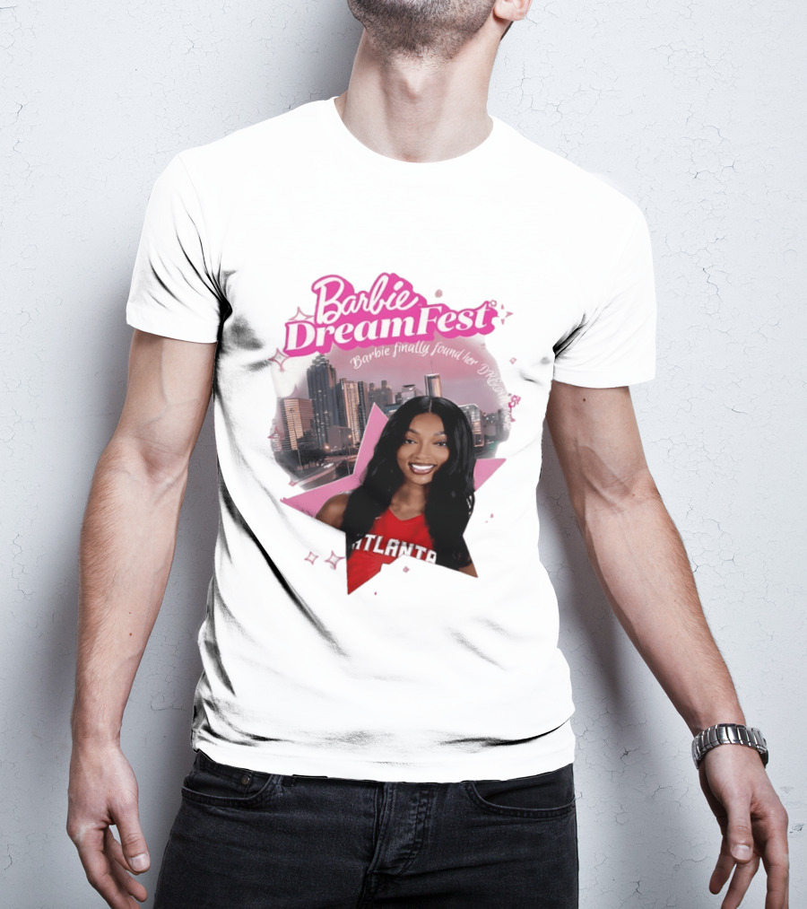 Barbie Dream Fest Angel Reese Atlanta Dream Basketball Barbie Finally Found Her Dream T-Shirt