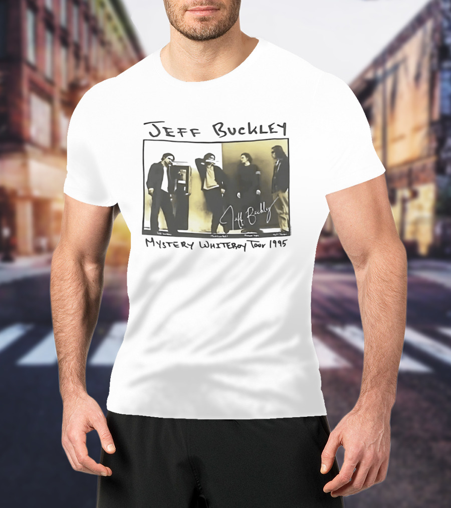 Jeff Buckley Mystery Whiteroy Tour 1995 Signature Image T-Shirt