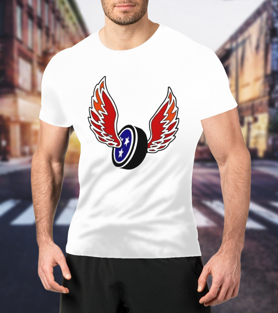 Joey Aguilar Knoxville Speed Three Star Winged Wheel T-Shirt