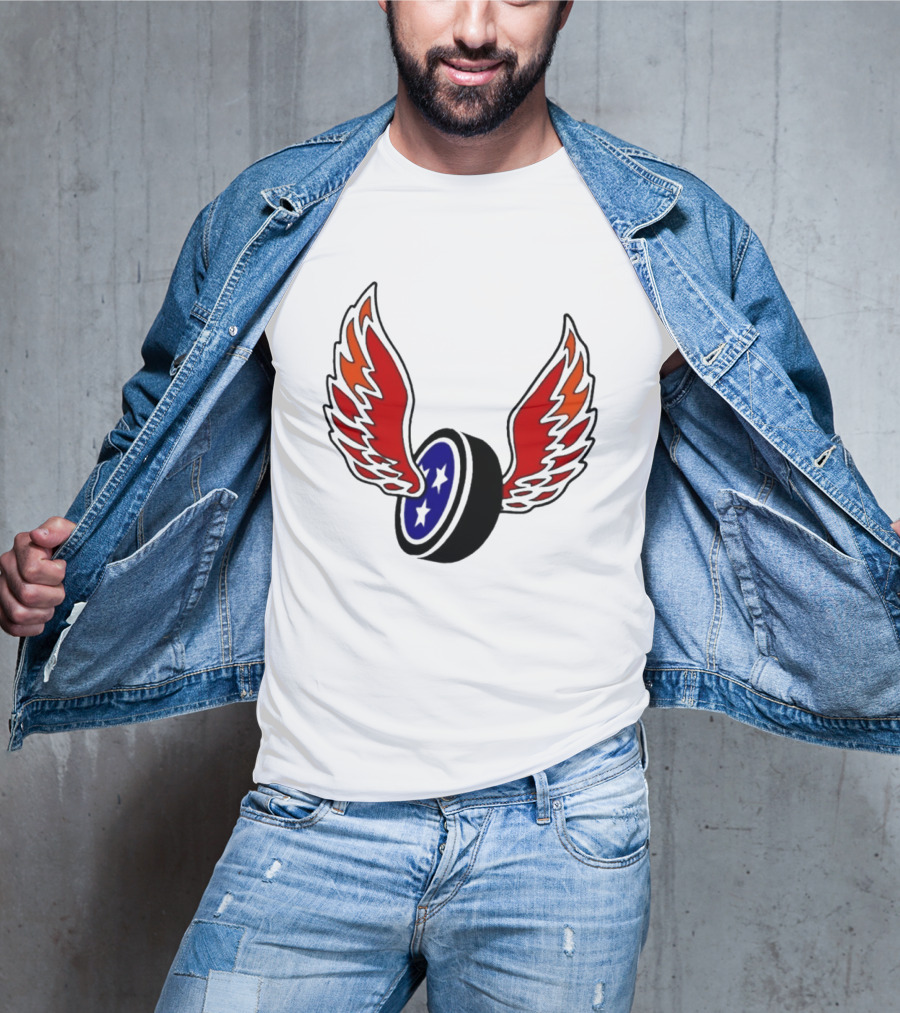 Joey Aguilar Knoxville Speed Three Star Winged Wheel T-Shirt