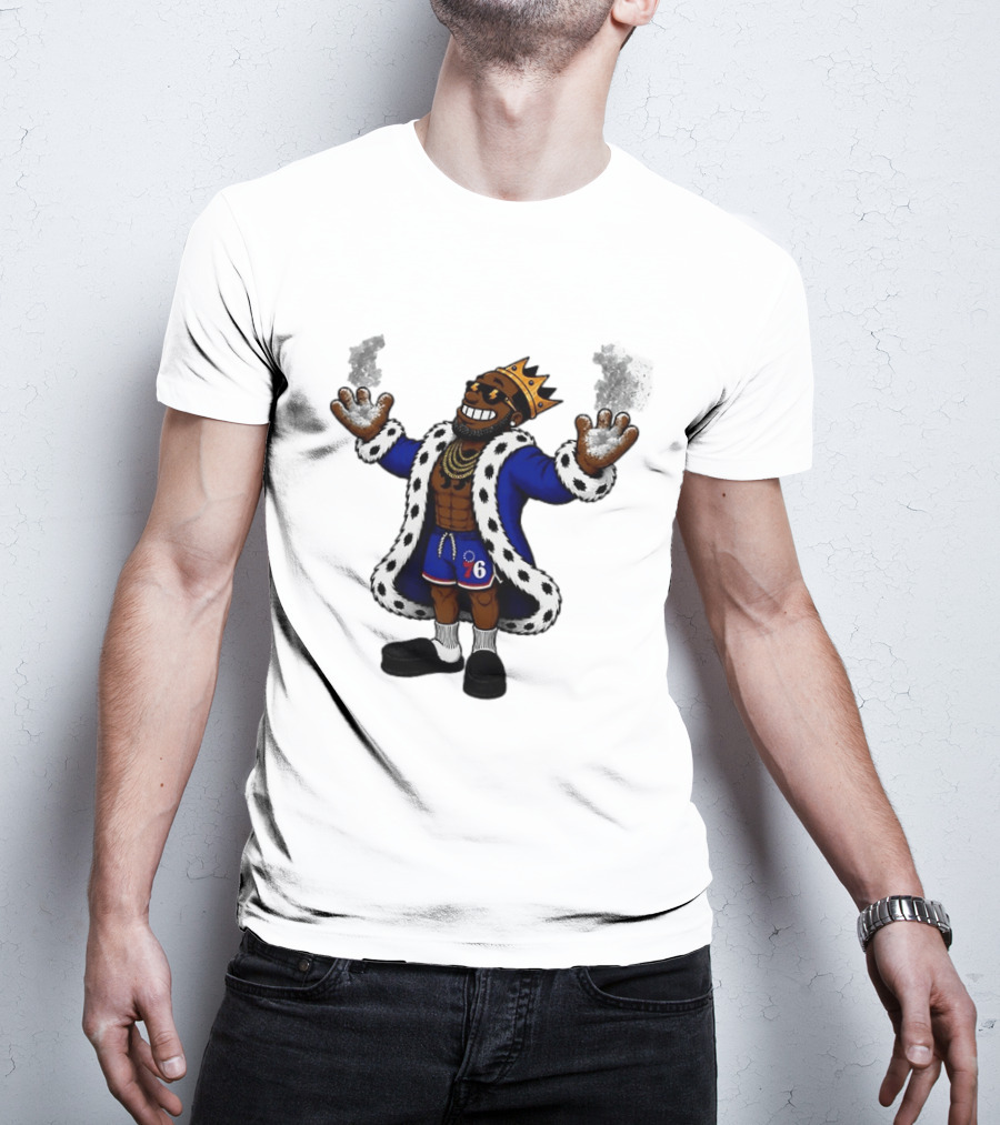 Philadelphia 76ers Muppet King With Crown And Robe T-Shirt