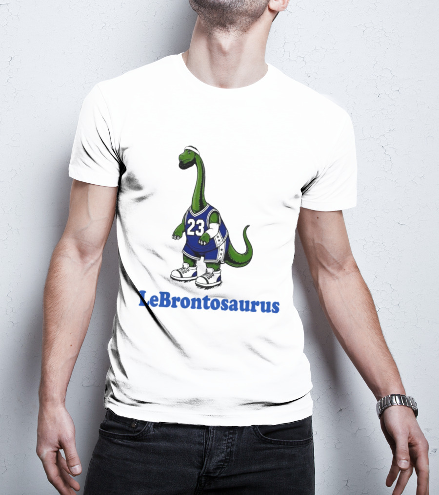 LeBrontosaurus 23 Dinosaur Basketball Player T-Shirt