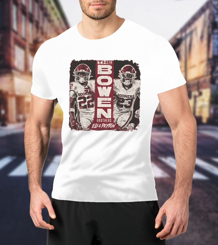 Oklahoma Sooners The Bowen Brothers Eli & Peyton Football Team T-Shirt