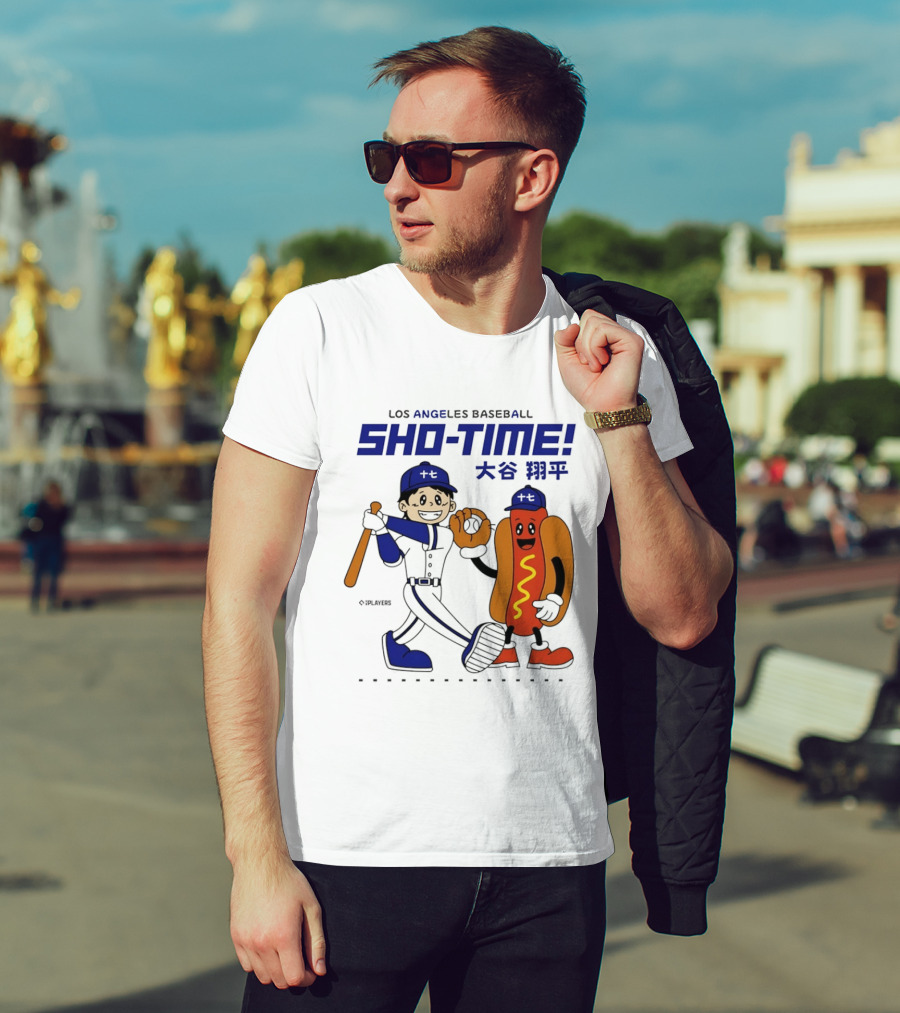 Los Angeles Baseball Shohei Ohtani Sho Time Animated Characters T-Shirt