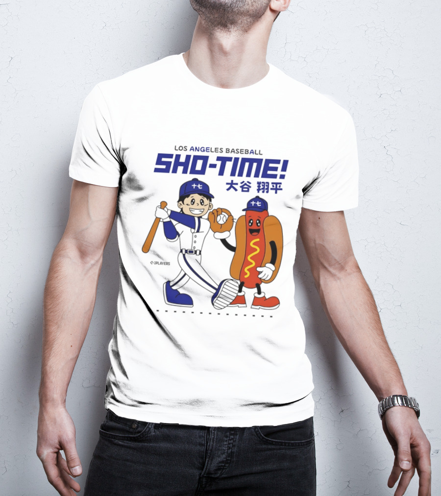 Los Angeles Baseball Shohei Ohtani Sho Time Animated Characters T-Shirt