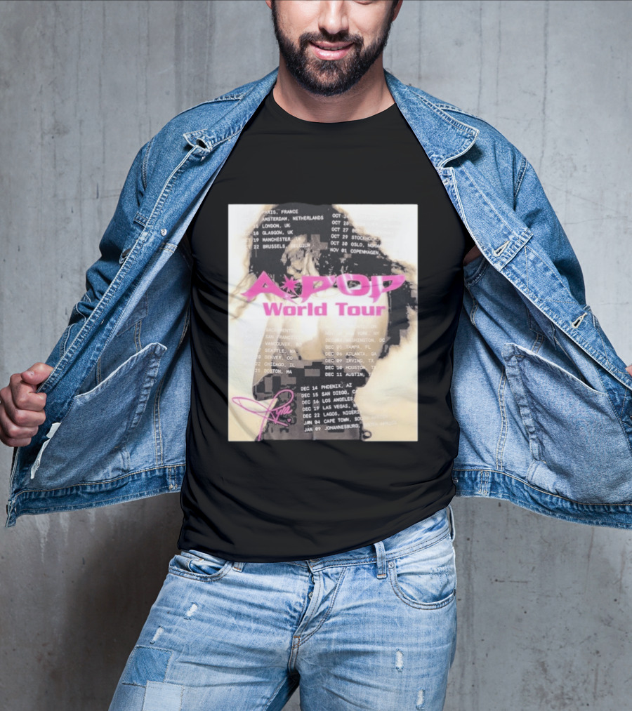 Tyla A Pop World Tour 2026 Paris Amsterdam London Dates And Signature T-Shirt