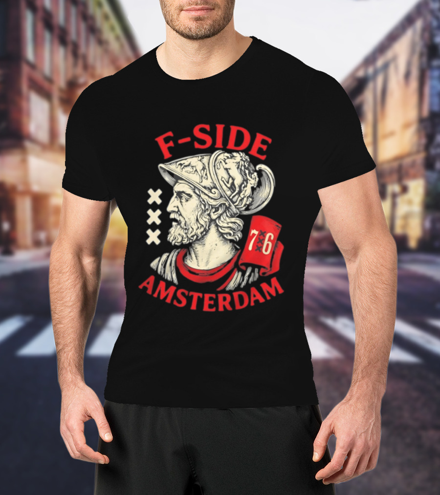 F Side Amsterdam Warrior Helmet 76 T-Shirt