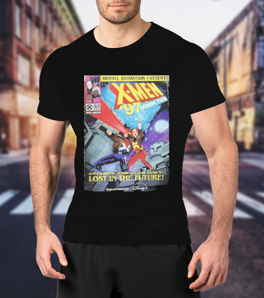 X Men 97 Season 2 Cyclops And Jean Grey Lost In The Future Time Travel Streaming On Disney Plus T-Shirt