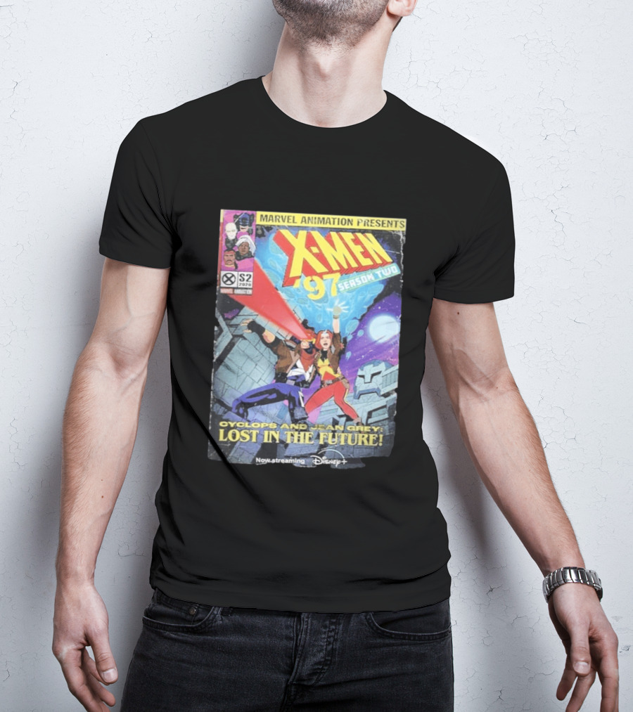 X Men 97 Season 2 Cyclops And Jean Grey Lost In The Future Time Travel Streaming On Disney Plus T-Shirt