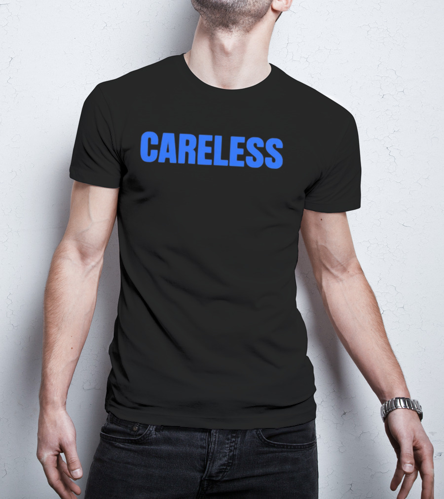 Careless Minimalist Bold Blue T-Shirt