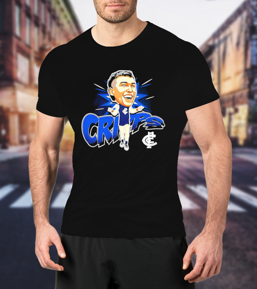 Carlton Football Club Patrick Cripps Caricature Cripps T-Shirt