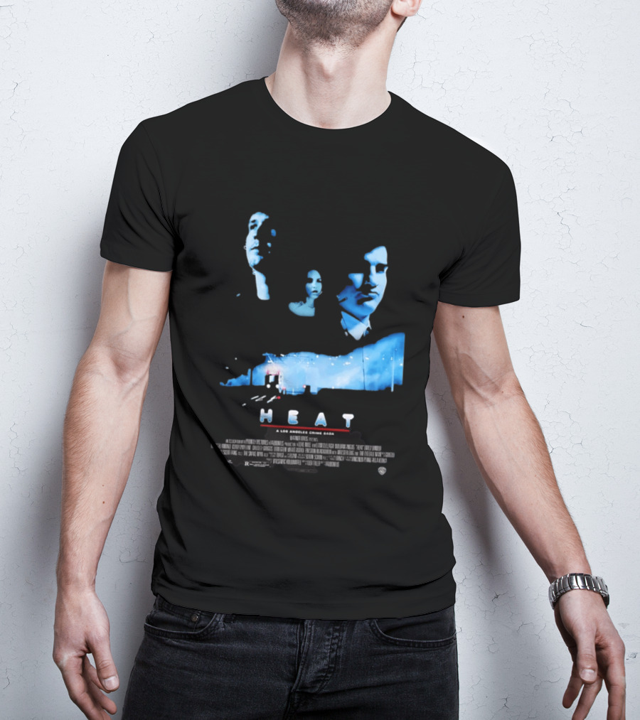 Heat A Los Angeles Crime Saga Luke Null Film Visages And Cityscape T-Shirt