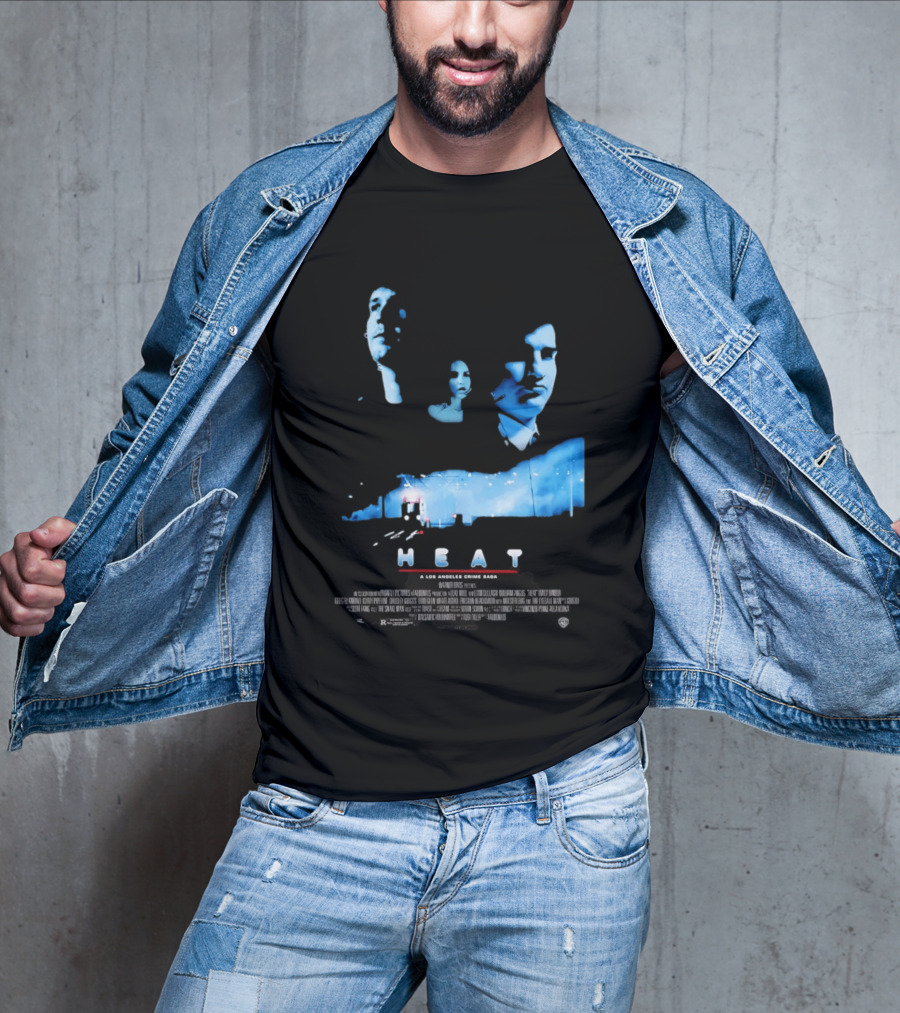 Heat A Los Angeles Crime Saga Luke Null Film Visages And Cityscape T-Shirt