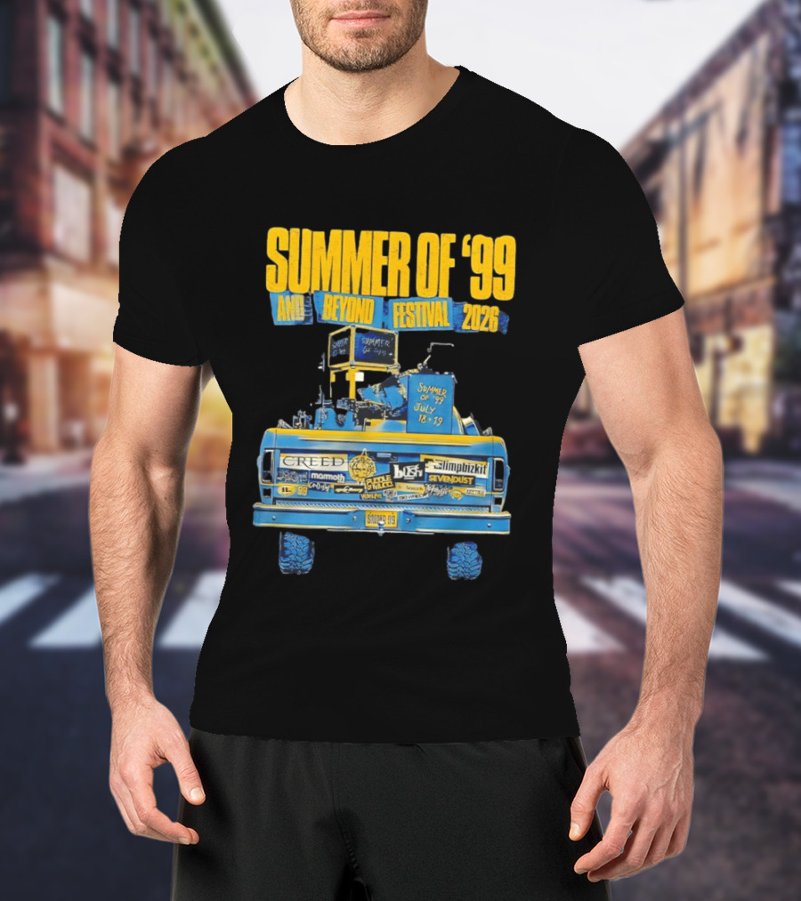 Summer Of '99 And Beyond Festival 2026 Creed Limp Bizkit Sevendust July 18 19 T-Shirt
