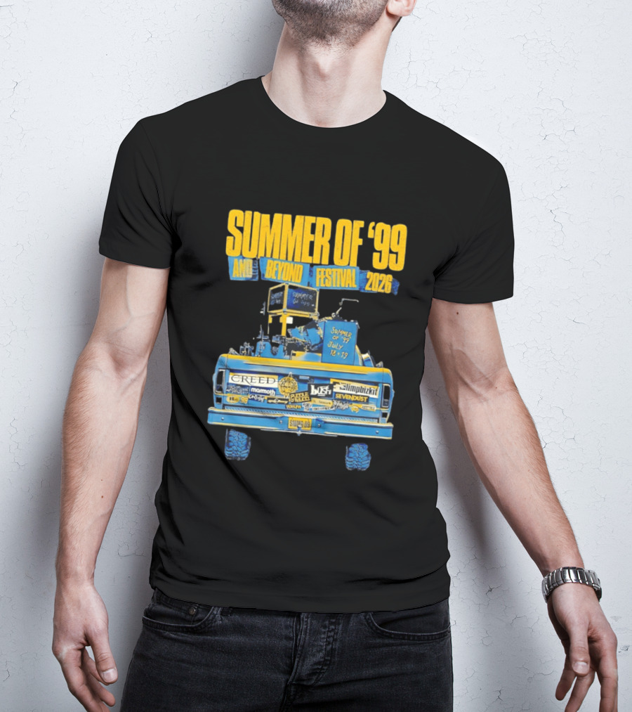 Summer Of '99 And Beyond Festival 2026 Creed Limp Bizkit Sevendust July 18 19 T-Shirt