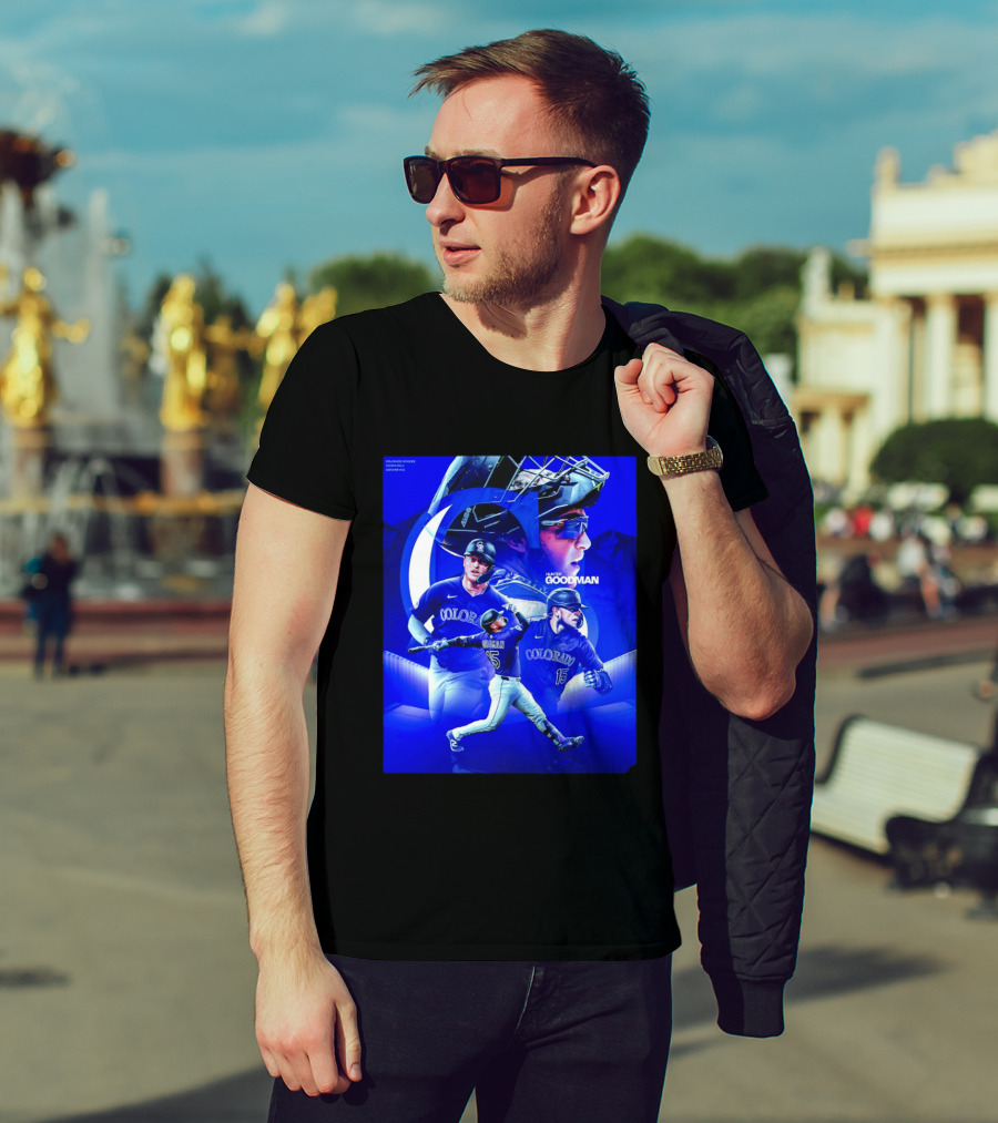 Colorado Rockies Hunter Goodman Catcher Number 15 T-Shirt