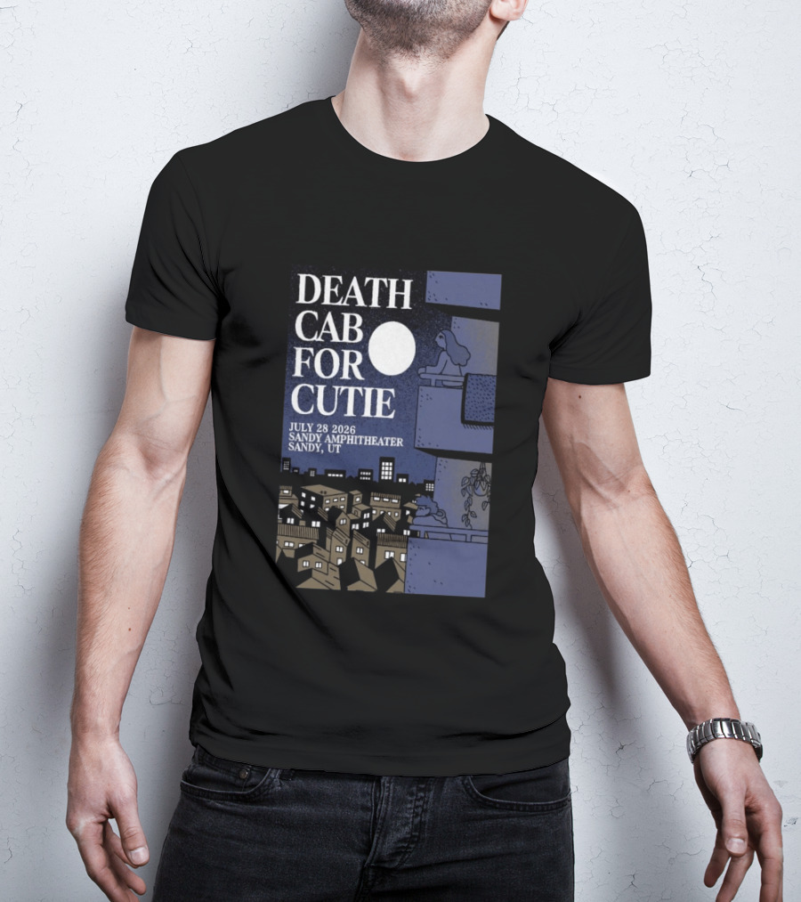Death Cab For Cutie July 28 2026 Sandy Amphitheater Concert Sandy UT T-Shirt