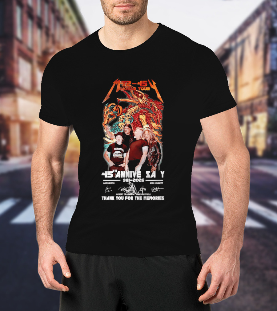 M72 45 World Tour 45th Anniversary 1981 2026 Thank You For The Memories T-Shirt