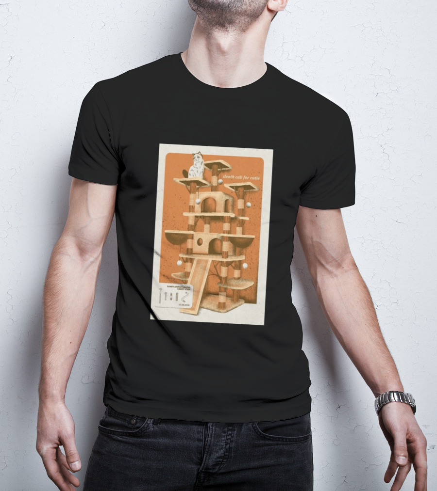 Death Cab For Cutie Sandy Amphitheater Sandy Utah July 29 2026 Cat Tree T-Shirt