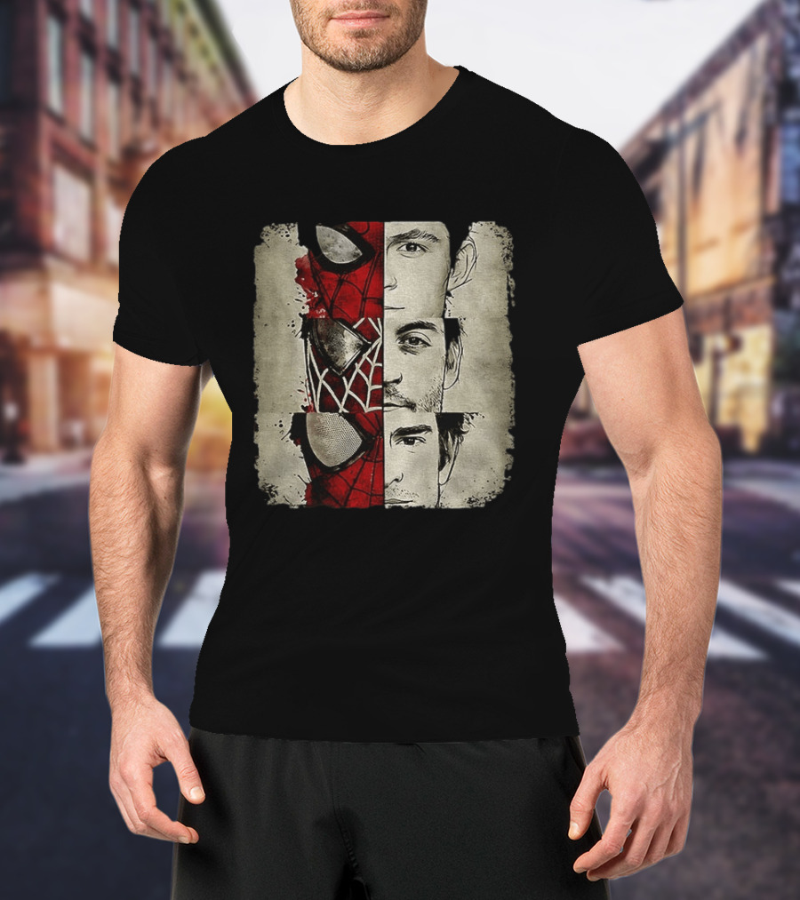 Marvel Avengers Spider Man No Way Home Three Peter Parker Faces Disneyland T-Shirt