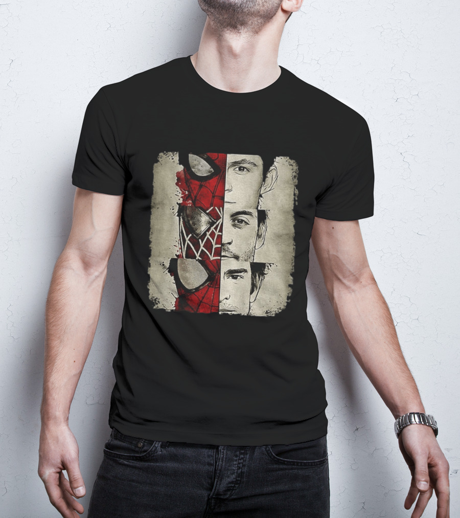 Marvel Avengers Spider Man No Way Home Three Peter Parker Faces Disneyland T-Shirt