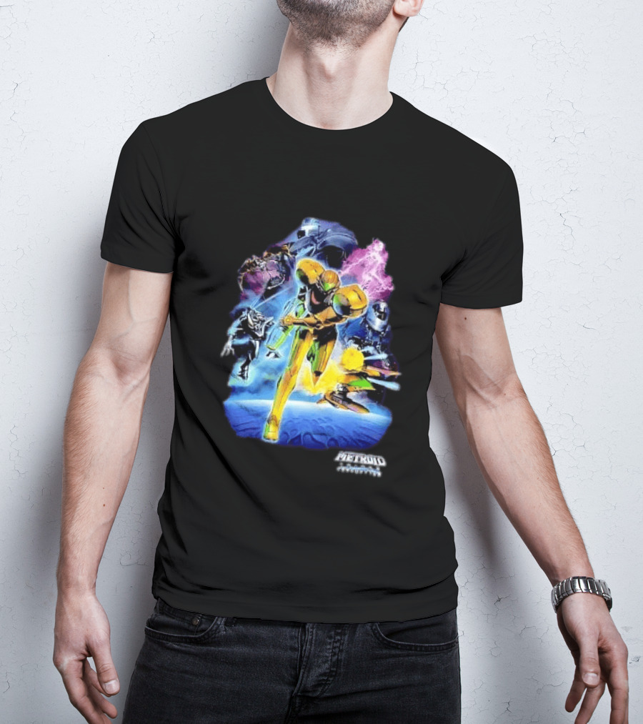 Metroid Prime 3 Corruption Samus Aran Action Scene T-Shirt