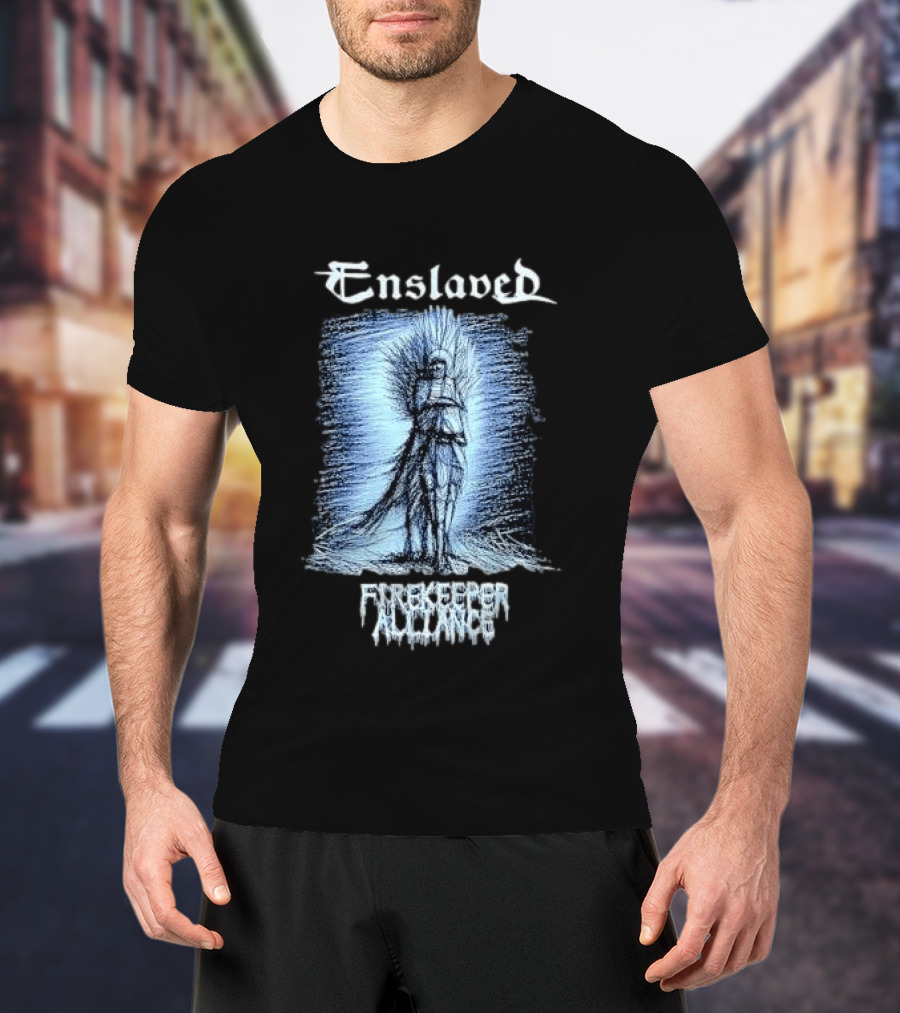 Enslaved Firekeeper Alliance Heavy Metal Band T-Shirt