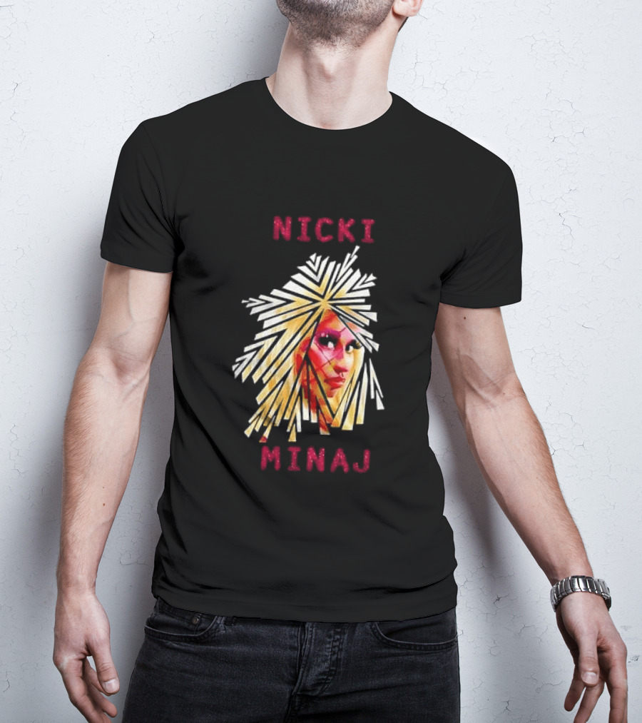Nicki Minaj Stylized Face Art Fan T-Shirt