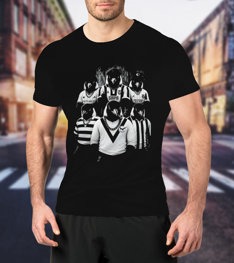 Notts County Gangster Magpies Football Team Characters T-Shirt