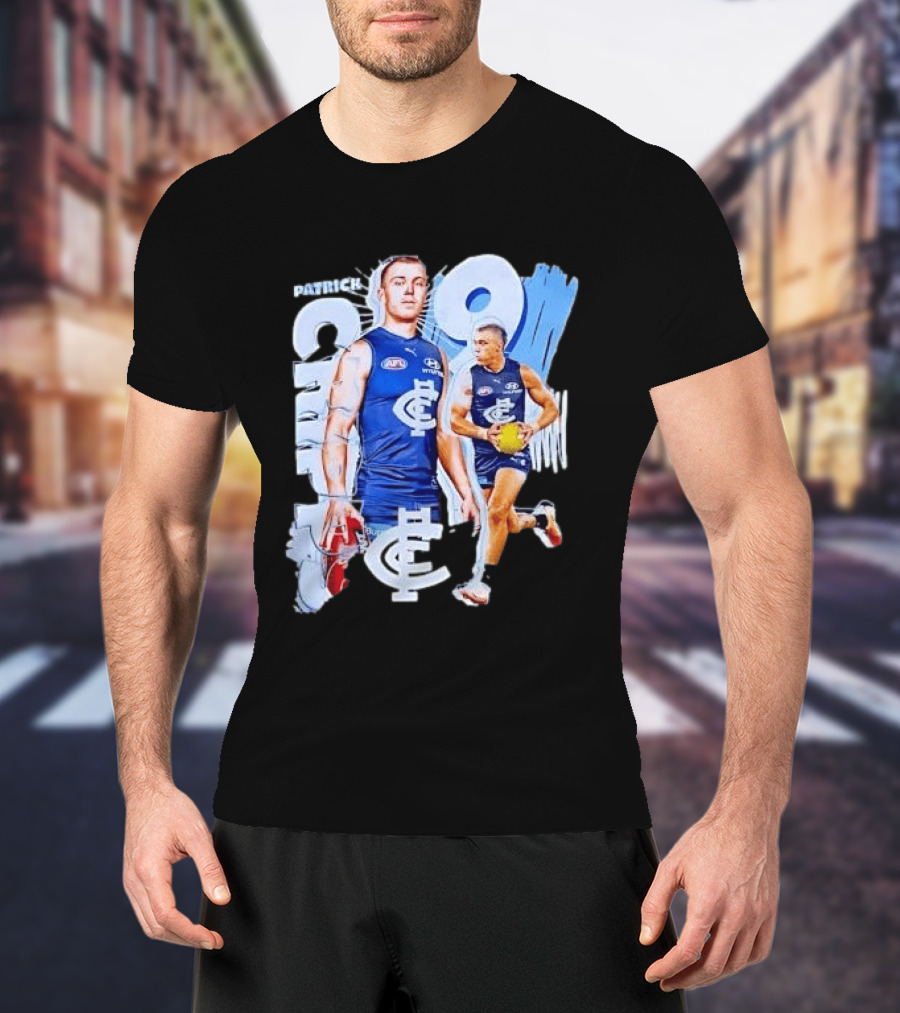 Patrick Cripps Carlton Blues AFL Star Number 9 T-Shirt